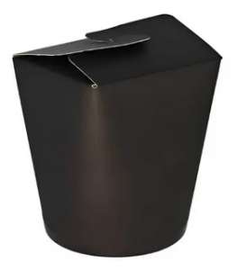 Коробка под лапшу WOK ЧЕРНЫЙ  750 мл 1/50/500
